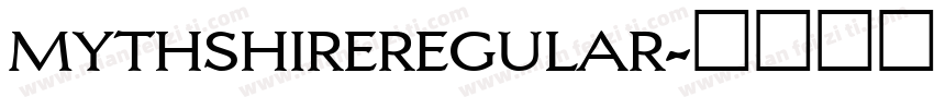 mythshireregular字体转换