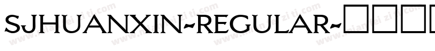 sjhuanxin-regular字体转换