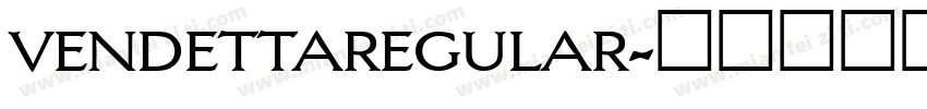 vendettaregular字体转换