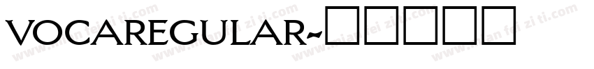 vocaregular字体转换