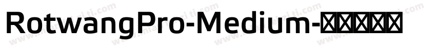 RotwangPro-Medium字体转换
