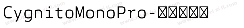 CygnitoMonoPro字体转换