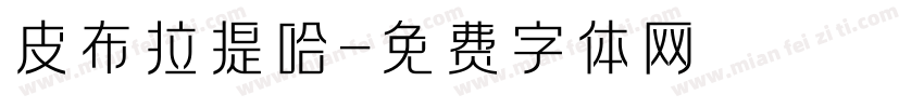 皮布拉提哈字体转换