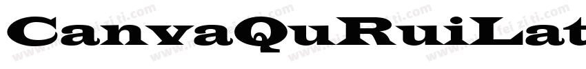 CanvaQuRuiLatin字体转换