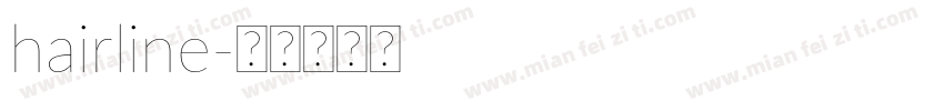 hairline字体转换