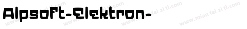 Alpsoft-Elektron字体转换