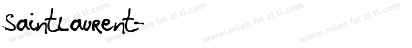 SaintLaurent字体转换