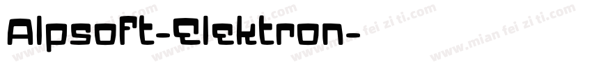 Alpsoft-Elektron字体转换