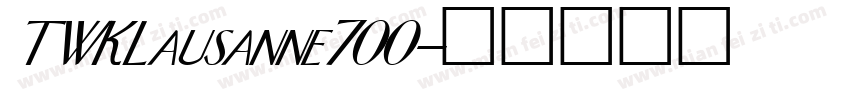 TWKLausanne700字体转换