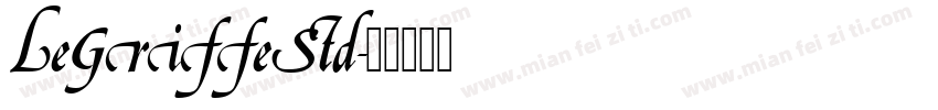 LeGriffeStd字体转换