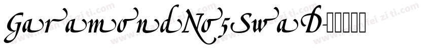 GaramondNo5SwaD字体转换
