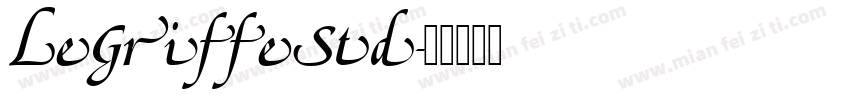 LeGriffeStd字体转换