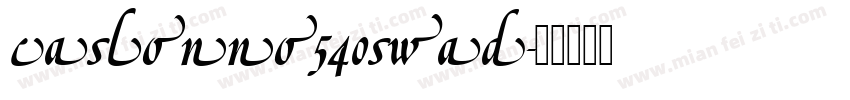 caslonno540swad字体转换