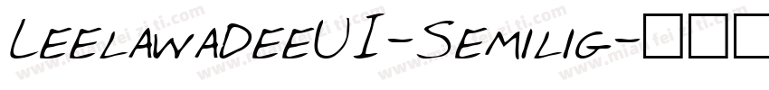 LeelawadeeUI-Semilig字体转换