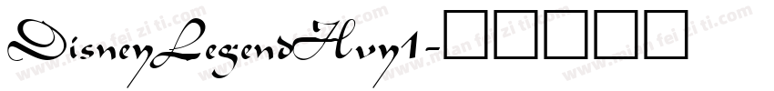 DisneyLegendHvy1字体转换