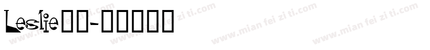 Leslie连笔字体转换