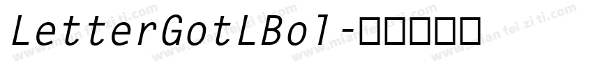 LetterGotLBol字体转换