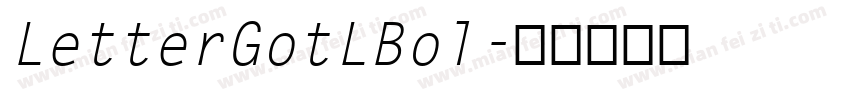 LetterGotLBol字体转换