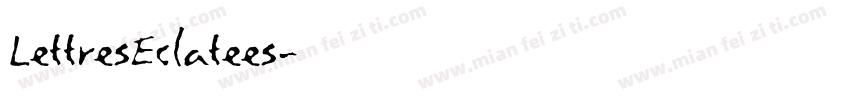 LettresEclatees字体转换