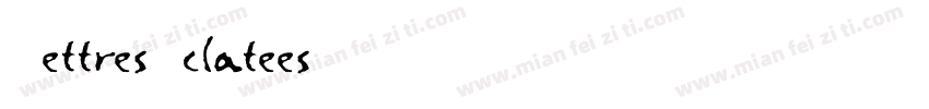 LettresEclatees字体转换