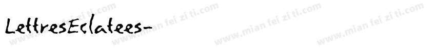 LettresEclatees字体转换