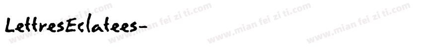 LettresEclatees字体转换