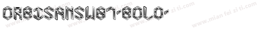 ORBISANSW01-BOLD字体转换