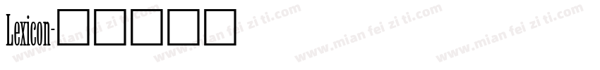Lexicon字体转换