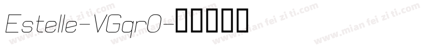 Estelle-VGqr0字体转换