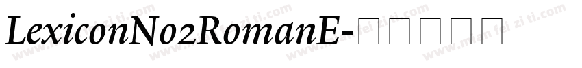 LexiconNo2RomanE字体转换