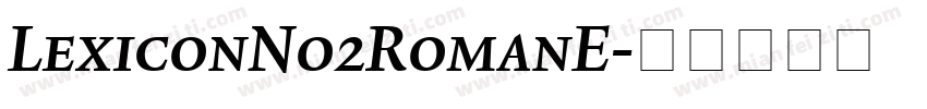 LexiconNo2RomanE字体转换