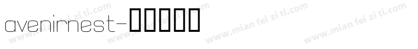 avenirnest字体转换