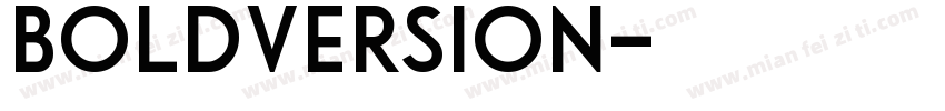BoldVersion字体转换