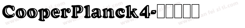 CooperPlanck4字体转换