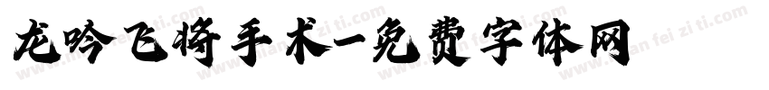 龙吟飞将手术字体转换