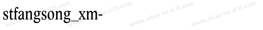 stfangsong_xm字体转换