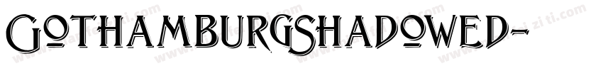 GothamburgShadowed字体转换