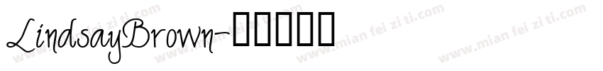 LindsayBrown字体转换