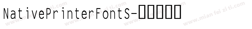 NativePrinterFontS字体转换