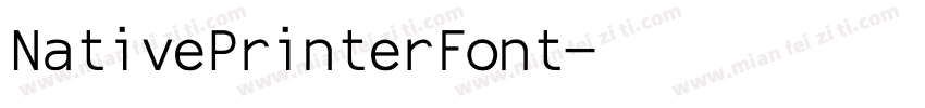NativePrinterFont字体转换