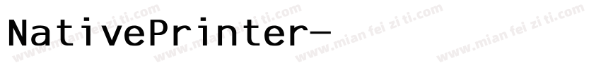 NativePrinter字体转换