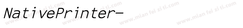 NativePrinter字体转换