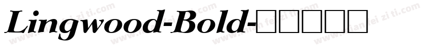 Lingwood-Bold字体转换