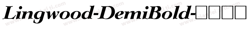 Lingwood-DemiBold字体转换