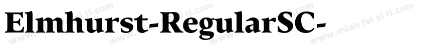 Elmhurst-RegularSC字体转换