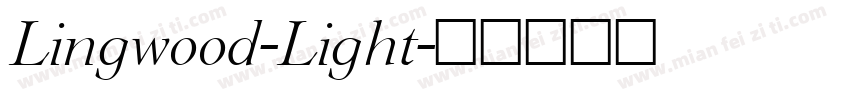 Lingwood-Light字体转换