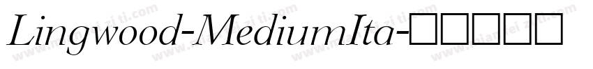 Lingwood-MediumIta字体转换