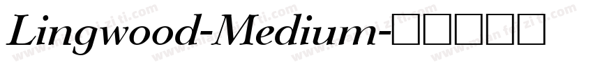 Lingwood-Medium字体转换
