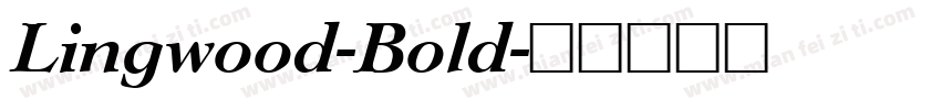 Lingwood-Bold字体转换