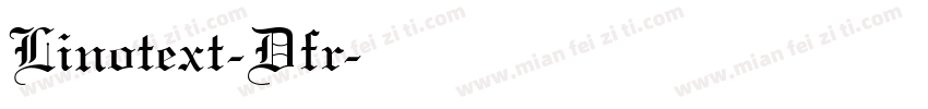 Linotext-Dfr字体转换